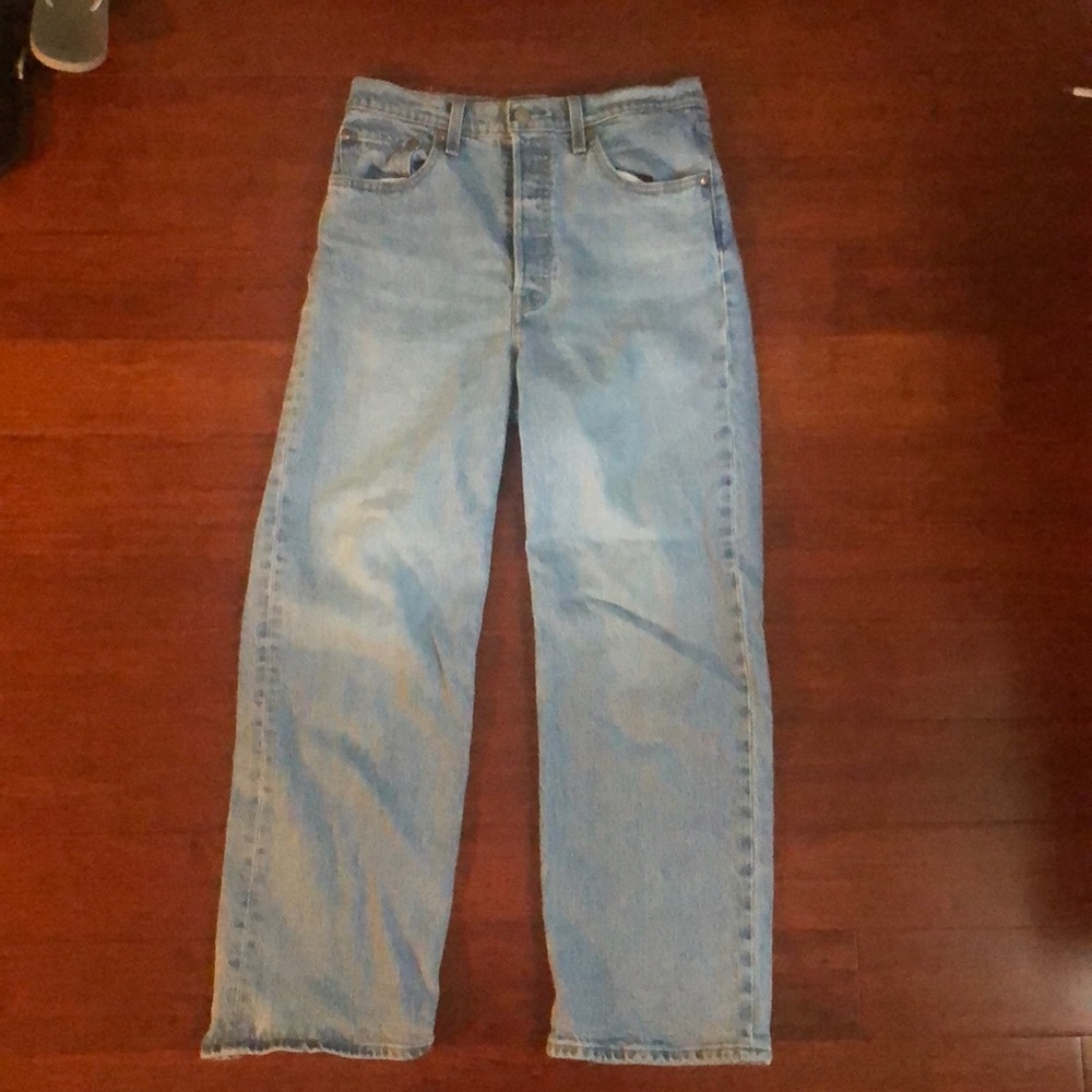 Levi’s wide straight denims